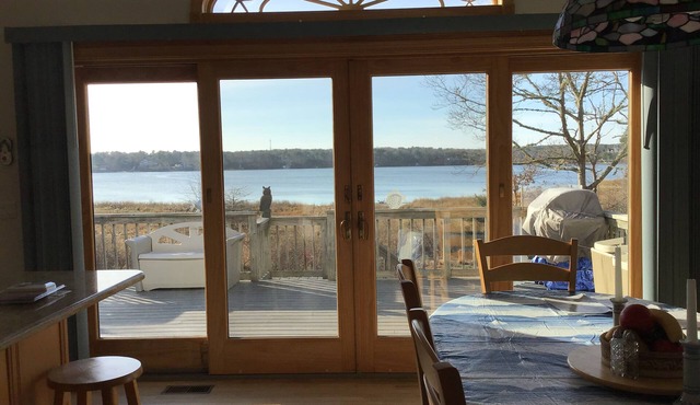 Waterfront on Bass River, 4 bedrooms 3 full bathrooms AC, Pets allowed, 2 kayaks