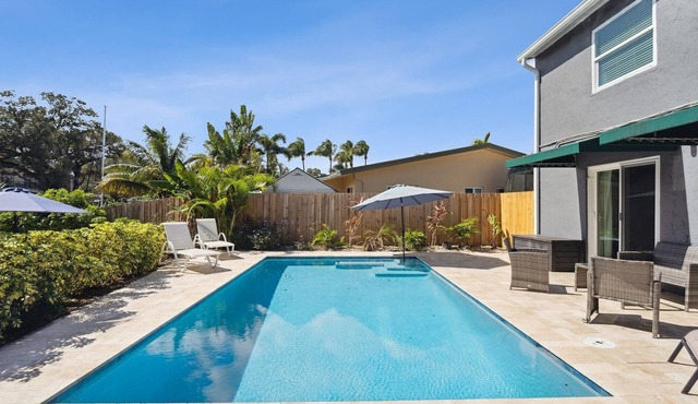 Waterfront Property with Pool. 10 Mins to Beach! by RedAwning