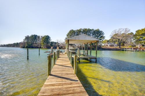 Waterfront Reedville Retreat w/Hot Tub + Dock