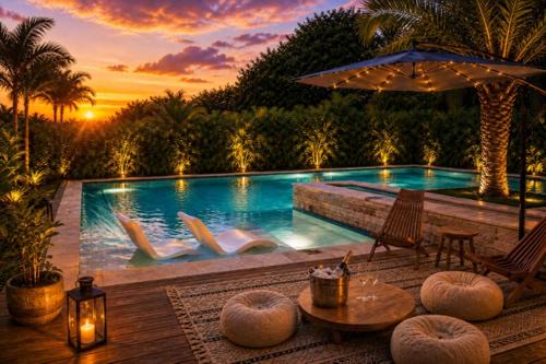 World Cup Luxury Villa Resort pool 15 min Stadium