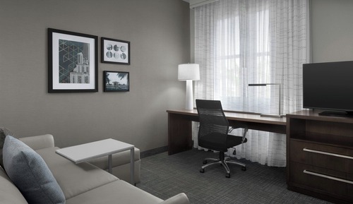 Suite, 1 King Bed with Sofa bed (Mobility Accessible, Roll-In Shower)