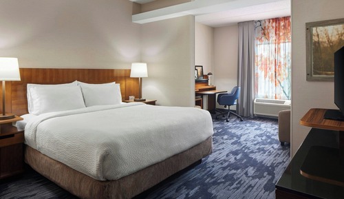 Studio, 1 King Bed with Sofa bed, Hearing Accessible (Roll-in Shower)