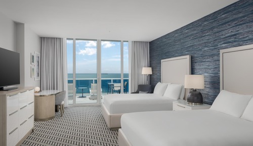 Premium Room, 2 Queen Beds, Accessible, Oceanfront (Roll-In Shower)