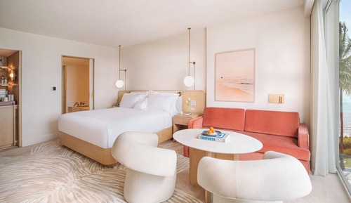Room, 1 King Bed with Sofa bed, Roll-in Shower