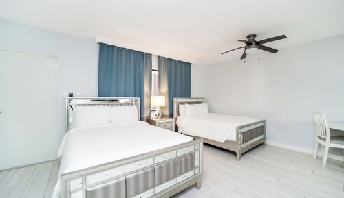 Standard Double Room, 2 Double Beds, Kitchenette (Self check-in)
