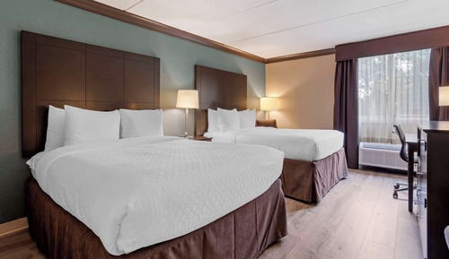 Standard Room, 2 Queen Beds, Non Smoking, Refrigerator & Microwave