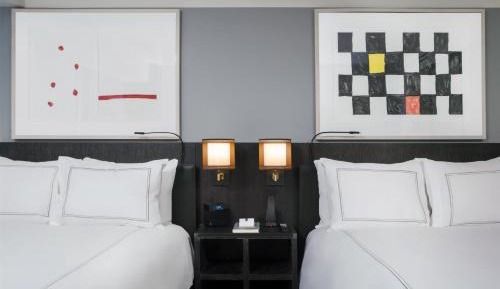 Deluxe Suite with Two Double Beds and Roll-in Shower - Mobility Access
