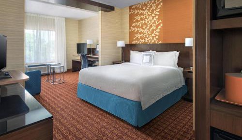 One-Bedroom King Suite with Landscape View, Roll-In Shower, Transfer Shower and Sofa Bed - Mobility Access/Hearing Accessible