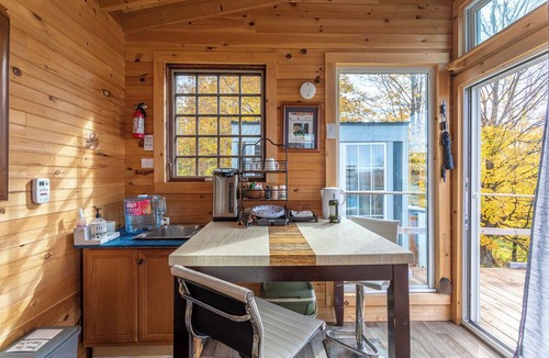Town of Broome House | Glamp Cabin/Hot Tub/Outdoor Bath Tub/Starlink WiFi + Access to Real Shower